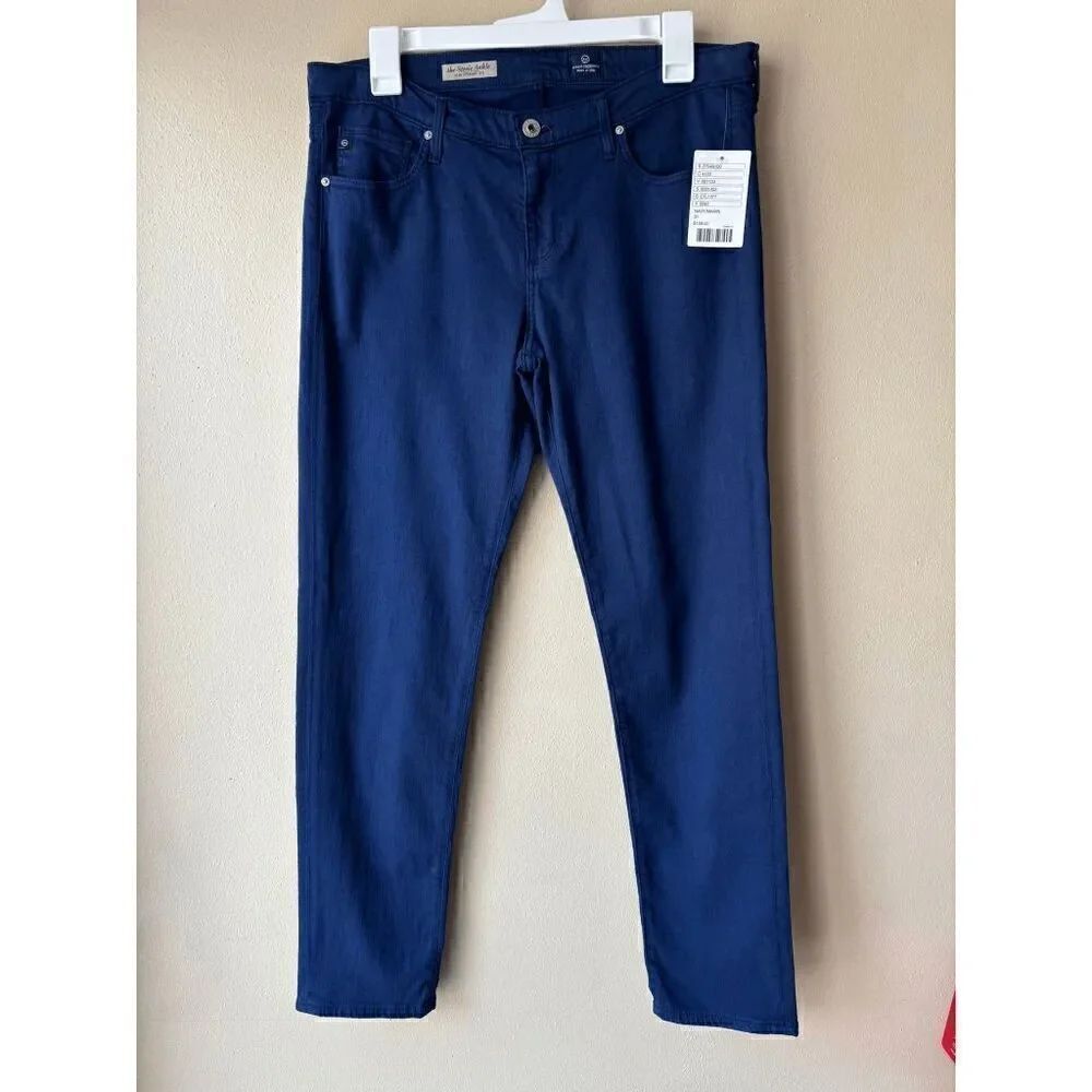 Adriano Goldschmied the Stevie Ankle Slim Straight Jean in Navy Size 31